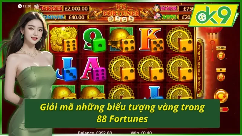 88 Fortunes OK9: Cơ Hội Thử Vận Với Chủ Đề Quay Thưởng Kỳ Bí 3 88 Fortunes OK9 và biểu tượng vàng đặc biệt